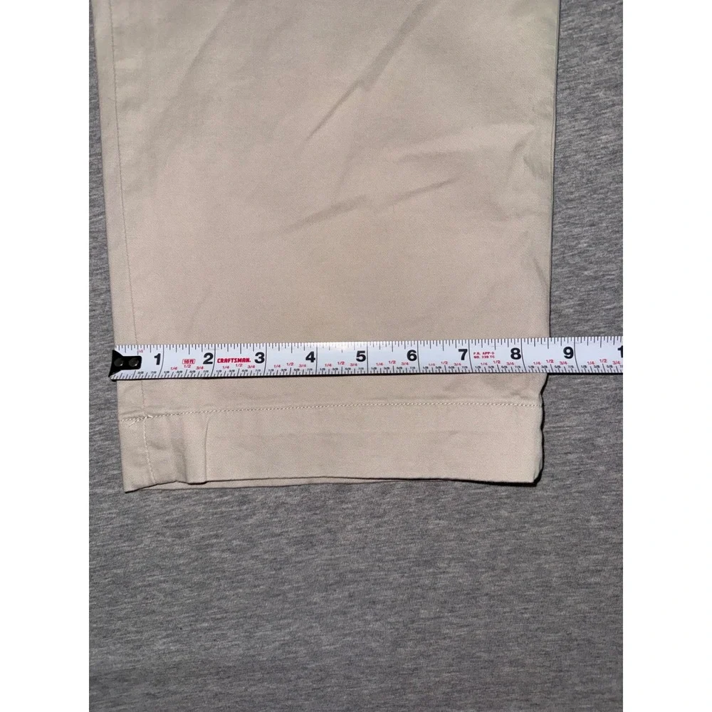Polo Ralph Lauren Mens Stretch Straight Fit Pants Size 40x30 Beige Preppy Ivy